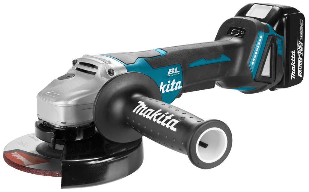 Makita 18 V Haakse slijper 125 mm