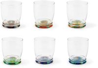 Excelsa Set van 6 Gipsy Soul Glazen – Veelkleurig Glas – 34 cl – Vaatwasserbestendig – Bohemien Design