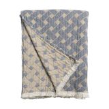 Almedahls Couverture Korg 170x120 cm Bleu-beige
