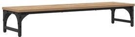 vidaXL Monitorstand Artisanaal eiken 85 x 23 x 15,5 cm