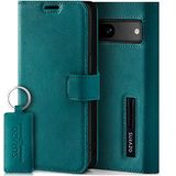 SURAZO Premium hoes voor mobiele telefoon voor Google Pixel 7A 5G, leer, inklapbaar, echt lederen beschermhoes met magneet, kaartenvak, RFID-bescherming, flip klaphoes, wallet case, cover, leren hoes