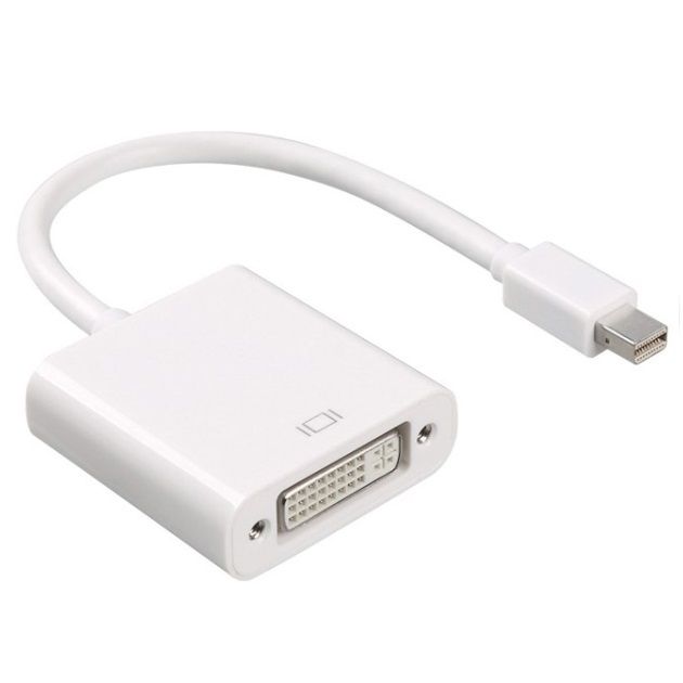 Dolphix Mini DisplayPort 1.1 naar DVI adapter (1920 x 1200) / wit - 0,20 meter