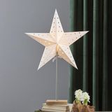 Star Trading Staande kerstster "Leo hout" - 65cm