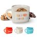 Fisura - Originele witte "Tea is hot" mok met koekjeszak. Originele thee- of koffiemok 316 ml grappige ontbijtmok en moderne mok origineel cadeau