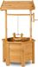 Holland Connections Puits en bois avec seau et manivelle HxLxP : 82 x 47 x 41 cm - couleur naturelle