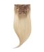 Rapunzel of Sweden Classic Clip-ins Raide / Volume Moyen / 7 pièces Blond Platine Froid Balayage B7.3/10.10 50 cm Extensions de cheveux