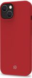 Celly Cromo Siliconen hoesje - Geschikt voor Apple iPhone 14 - TPU Back Cover - Microfiber - Rood