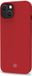 Celly Cromo Siliconen hoesje - Geschikt voor Apple iPhone 14 - TPU Back Cover - Microfiber - Rood