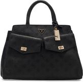 GUESS Blake Large Satchel Handtas Zwart