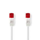 Nedis CCGL85215WT10 Netwerkkabel Wit 1 m Cat6 U/UTP Plat