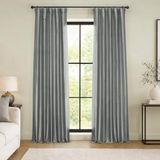 HPD Half Price Drapes Verduisterende vintage getextureerde faux dupioni gordijn (1 paneel), polyester mix, storm grijs, 50 x 96 cm