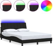 vidaXL Bedframe "Hanko" 120x200 cm Zwart Stof