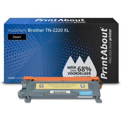 PrintAbout Brother TN-2220 XL Toner Cartridge - Black - High Yield - Compatible
