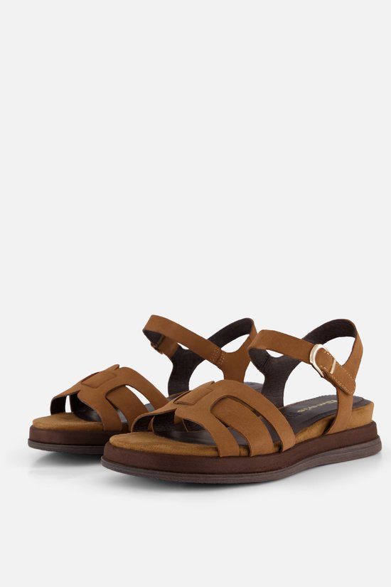 Tamaris Sandalen cognac Leer - Maat 39