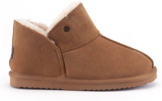 Warmbat Willow Suede Kinder Pantoffel Cognac Maat 33