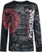 Rock Rebel by EMP Zwart shirt met lange mouwen en all-over print - Heren - M