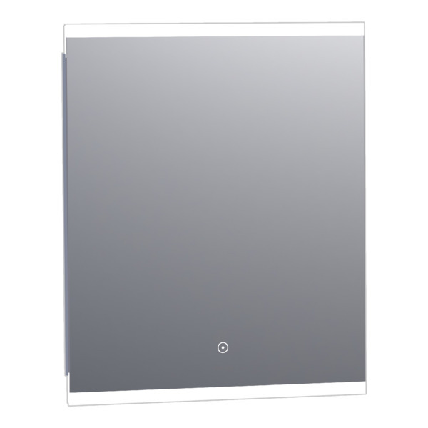 Saniclass spiegel Twinlight 60x70cm met verlichting aluminium 3406s