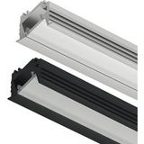 Häfele LOOX5 Profilé d'encastrement LED 1106 en aluminium largeur intérieure 11 mm, profilé noir - 3000 mm
