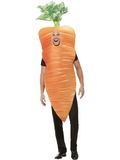 Smiffys Costume de carotte de Noël, orange avec tablier, costume de Noël pour adulte
