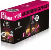Café Royal Lungo Forte, Koffiecapsule, Lungo, Nespresso, 100 kopjes, 8/10, Zwart, Roze