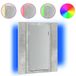 VidaXL Armoire de salle de bain avec miroir et LED 40x12x45 cm Gris béton