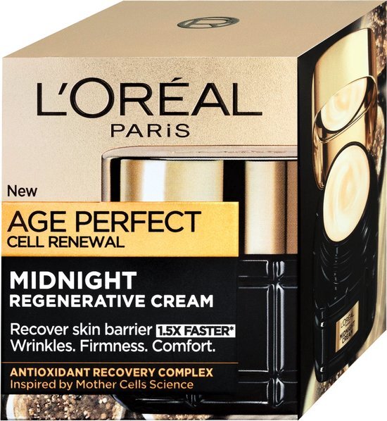 L&#39;Oreal Paris Age Perfect Cell Renewal Midnight NEW Anti-Ageing Face Cream New 50ml