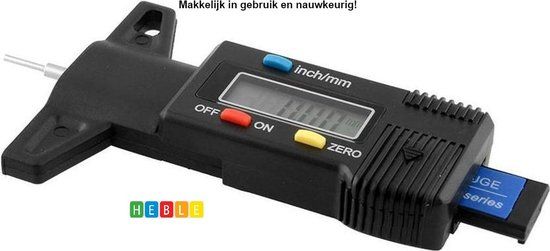 Digitale Bandenprofielmeter / Profieldieptemeter: Meet uw bandenprofielen en velddieptes met precisie. van Heble®