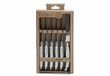 Lou Laguiole Rustic Steakmes Set Wit Metaal 6 Stuks