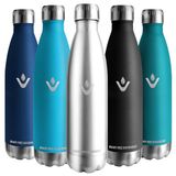 Vikaster Thermosfles, 750 ml, BPA-vrij, lekvrij, herbruikbare thermosfles, roestvrij staal, voor camping, yoga, gym, fitness, reizen, outdoor