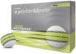 TaylorMade Tour Response Stripe Golfballen 2025 - Blanc Jaune - 12 Pièces