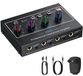 Amplificateur de casque 4 canaux - Mono/stéréo - 3,5 mm et 6,35 mm - Éclairage RVB - Pour 8 casques