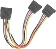 Qoltec SATA Kabel Splitter - 2x Vrouwelijk - 0.2m