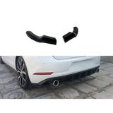 Motordrome Achterbumperskirts Hoeken compatibel met Volkswagen Golf 7.5 GTI 2017-2020 (ABS)