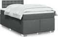 Maison Exclusive - Sommier à lattes de lit avec matelas gris foncé 120x200cm tissu