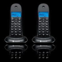 Motorola C1002CB+ Duo DECT Téléphone - Noir