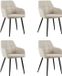 Kick Collection Set van 4 eetkamerstoelen Nova - beige