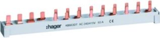 Hager répartiteur de phase 10², 4P, 1 FI + 9 LS + N (KB663DT)