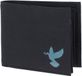 oxmox New Cryptan RFID Protect Querscheinbörse Freedom Pigeon Print Cyan Black zwart