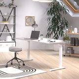 Germania Bureautafel Hermoso | 160 x 80 x 91 cm | Grijs-wit