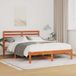Maison Exclusive - Cadre de lit en marron lavé, 140 x 190 cm, en pin massif