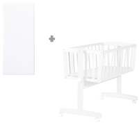 roba Babywieg wit incl. matras 40 x 90 cm
