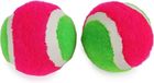 Wan GmbH Balles de tennis Jeu de raquettes - Jouets pour enfants à scratch - Activité physique - 4 cm - Vert - 2 balles