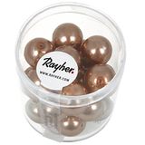 Rayher Renaissance 14404520 glazen waxparels, 12 mm, 21 stuks