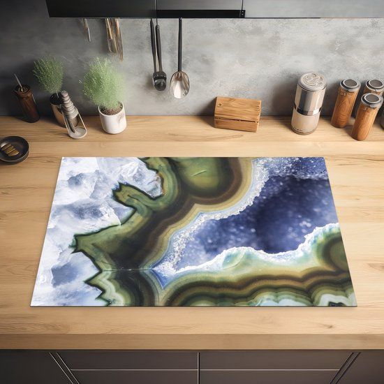 KitchenYeah® Inductie beschermer 80.2x52.2 cm - Agaat - Inductiebeschermer