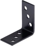 Alberts 824853 Haakse stekker - zwart - kunststof gecoat - 40 x 40 x 20 mm | Set van 100