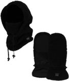 Heatkeeper Dames Winter Thermo Set - Balaclava + Wanten - Teddy - Zwart - One Size