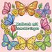 Malbuch mit Schmetterlingen: Dicke und einfache Schmetterlings-Malbilder für Mädchen 4+