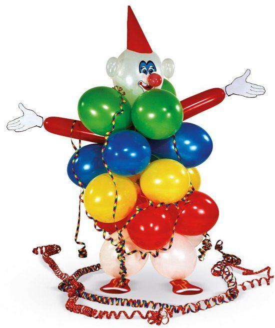 Amscan Decoratieset Clown Met Ballonnen Latex/papier