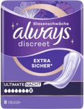 Always Discreet Maxi Night Incontinentieverband voor Urineverlies - 8 Stuks