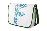 Bonamaison Digitaal bedrukte Messenger schooltas met kaki riem voor meisjes en jongens, boodschappentassen voor scholieren, schoudertassen, grootte: 29x36 cm